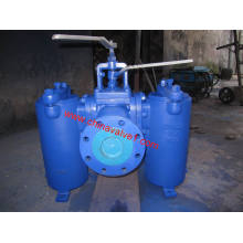 Flanged Plug Valve Connected Duplex Basket/Bucket Strainer (GSVS20)